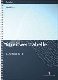 Enlarge image Cover: Streitwerttabelle - Deutscher Anwaltverlag