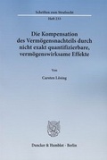 Cover: Die Kompensation des Verm&ouml;gensnachteils durch nicht exakt quantifizierbare, verm&ouml;genswirksame Effekte - Duncker & Humblot