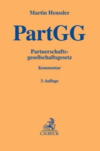 Abbildung von: Partnerschaftsgesellschaftsgesetz: PartGG - C.H.BECK