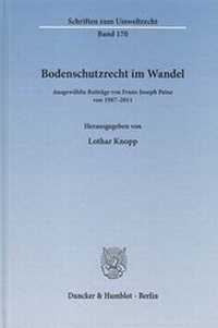 Abbildung von: Bodenschutzrecht im Wandel - Duncker & Humblot