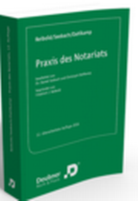 Enlarge image Cover: Praxis des Notariats - Deubner