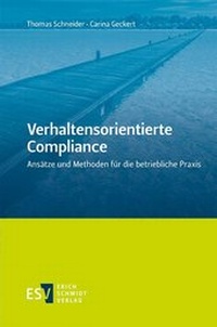 Abbildung von: Verhaltensorientierte Compliance - Erich Schmidt Verlag
