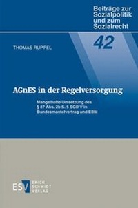 Abbildung von: AGnES in der Regelversorgung - Erich Schmidt Verlag