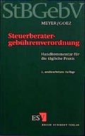 Cover: Steuerberatergeb&uuml;hrenverordnung - Erich Schmidt Verlag