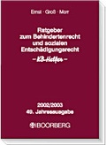 Cover: Ratgeber zum Behindertenrecht und sozialen Entsch&auml;digungsrecht - KB-Helfer 2002/2003 - Boorberg
