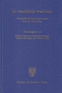 Enlarge image Cover: In mandatis meditari - Duncker & Humblot