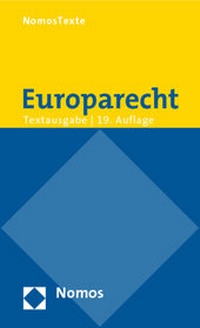 Bild vergrößern Bild: Europarecht - Nomos