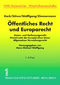 Cover: &Ouml;ffentliches Recht und Europarecht - NWB
