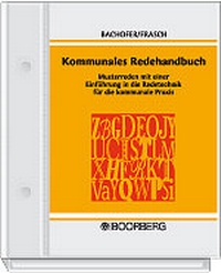 Abbildung von: Kommunales Redehandbuch - Boorberg