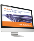 Cover: Formulare und Arbeitshilfen Personal TV&ouml;D / TV-L - Rehm