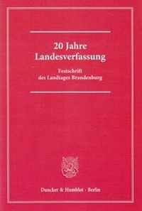 Abbildung von: 20 Jahre Landesverfassung - Duncker & Humblot