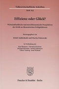 Cover: Effizienz oder Gl&uuml;ck? - Duncker & Humblot