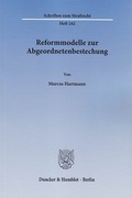 Cover: Reformmodelle zur Abgeordnetenbestechung - Duncker & Humblot