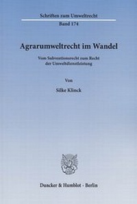 Bild: Agrarumweltrecht im Wandel - Duncker & Humblot
