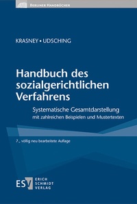 Abbildung von: Handbuch des sozialgerichtlichen Verfahrens - Erich Schmidt Verlag
