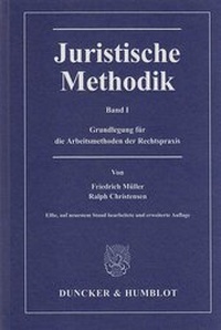 Enlarge image Cover: Juristische Methodik - Duncker & Humblot