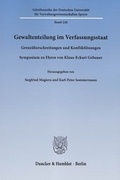 Cover: Gewaltenteilung im Verfassungsstaat - Duncker & Humblot