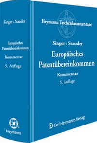 Enlarge image Cover: Europäisches Patentübereinkommen (EPÜ) - Carl Heymanns Verlag