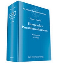 Enlarge image Cover: Europäisches Patentübereinkommen: EPÜ - Carl Heymanns Verlag