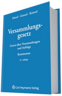 Abbildung von: Versammlungsgesetz - Carl Heymanns Verlag