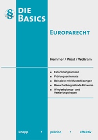 Bild vergrößern Bild: Skript Basics Europarecht - Hemmer-Wüst