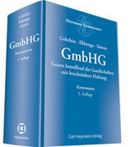 Abbildung von: GmbHG - Carl Heymanns Verlag