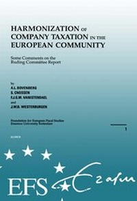 Abbildung von: Harmonization of Company Taxation in the European Community - Kluwer Law International