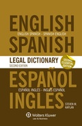 Cover: Essential English/Spanish and Spanish/English Legal Dictionary - Kluwer Law International