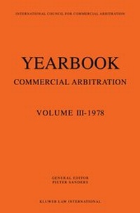 Abbildung von: Yearbook Commercial Arbitration - Wolters Kluwer B.V. Juridische Boeken en Tijdschriften