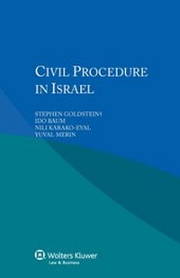 Abbildung von: Civil Procedure in Israel - Kluwer Law International