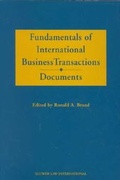 Cover: Fundamentals of International Business Transactions. - Kluwer Law International