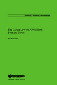Abbildung von: The Italian Law on Arbitration:English Text and Notes - Kluwer Law International