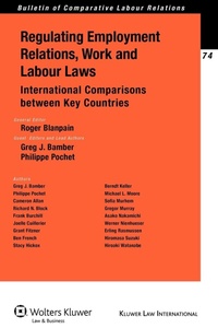 Enlarge image Cover: Regulating Employment Relations, Work and Labour Laws - Kluwer Law International