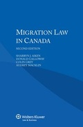 Cover: Migration Law in Canada - Kluwer Law International