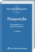 Cover: Notarrecht - Carl Heymanns Verlag