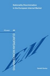Abbildung von: Nationality Discrimination in the European Internal Market - Kluwer Law International