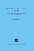 Abbildung von: International Peace Court - Kluwer Academic Publishers