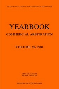 Abbildung von: Yearbook Commercial Arbitration, 1981 - Kluwer Law International