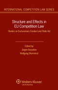 Cover: Structure and Effects in EU Competition Law - Kluwer Law International