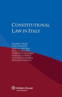 Enlarge image Cover: Constitutional Law in Italy - Kluwer Law International