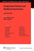 Cover: Employment Policies and Multilevel Governance - Kluwer Law International