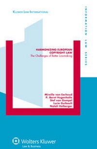 Enlarge image Cover: Harmonizing European Copyright Law - Kluwer Law International