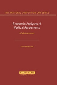 Enlarge image Cover: Economic Analyses of Vertical Agreements - Kluwer Law International