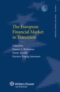 Cover: The European Financial Market in Transition - Kluwer Law International