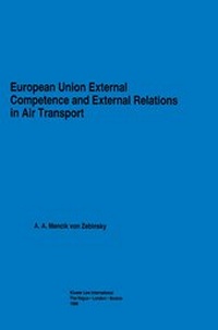 Abbildung von: European Union External Competence and External Relations in Air Transport - Kluwer Law International