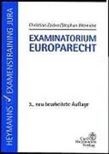 Cover: Examinatorium Europarecht - Carl Heymanns Verlag