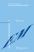 Cover: EU Law and Obesity Prevention - Kluwer Law International