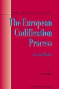 Cover: The European Codification Process - Kluwer Law International