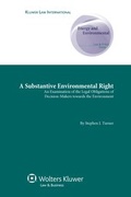 Abbildung von: A Substantive Environmental Right - Kluwer Law International