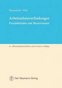 Abbildung von: Arbeitnehmererfindungen - Carl Heymanns Verlag